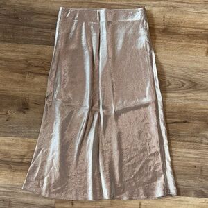 Shimmering Champagne A-Line Skirt